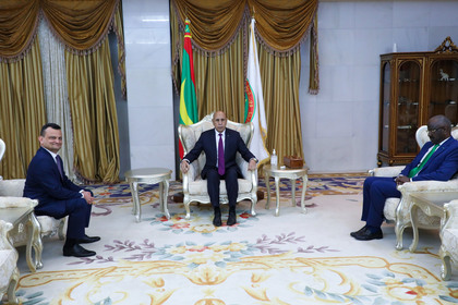 Ambassador Veselin Dyankov presented his credentials to the President of the Islamic Republic of Mauritania, Mohamed Ould Cheikh El Ghazouani